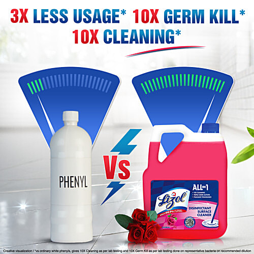 Lizol Disinfectant Surface Cleaner - Floral, 5 L