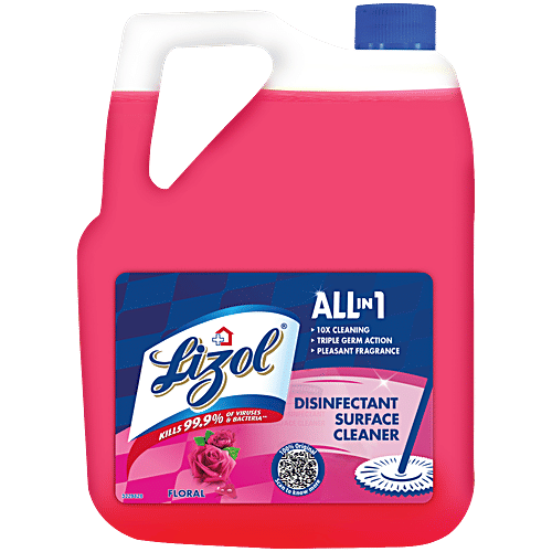 Lizol Disinfectant Surface Cleaner - Floral, 5 L