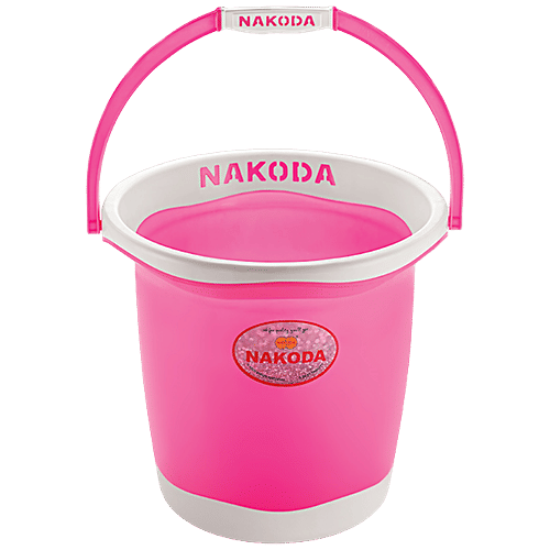 Nakoda Pixel Plastic Designer Bucket - Assorted Colour, 18 L  