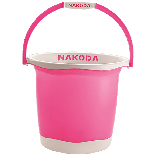 Nakoda Pixel Plastic Designer Bucket - Assorted Colour, 18 L  