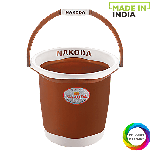 Nakoda Pixel Plastic Designer Bucket - Assorted Colour, 18 L  