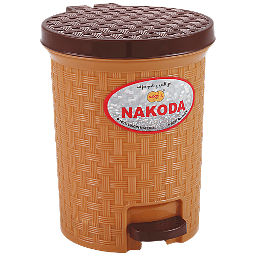 Buy Nakoda Hazel Pedal Plastic Dustbin / Garbage Bin With Inner Bucket Assorted Colour Online