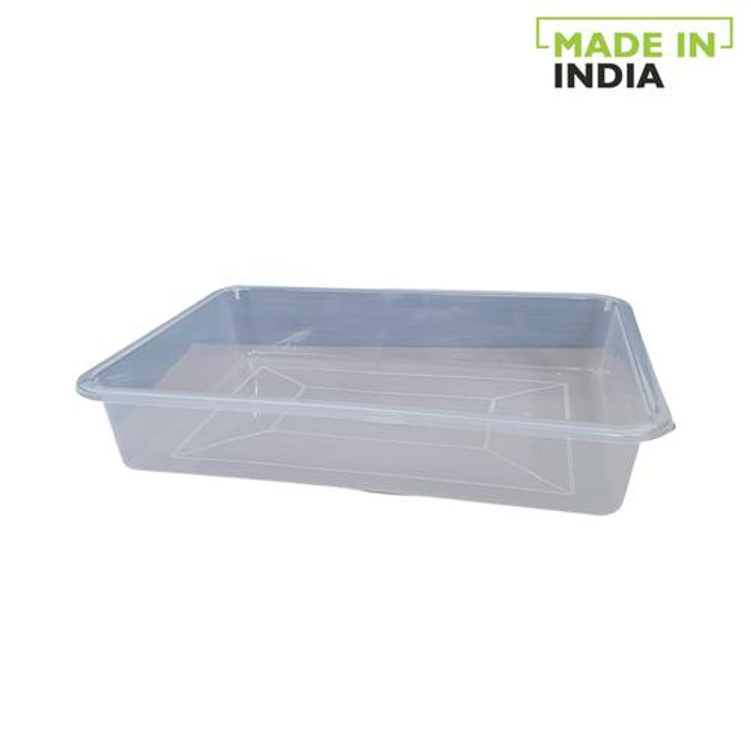Nakoda Multi-Utility Transparent Plastic Basket/Tray - Small, 1 pc 