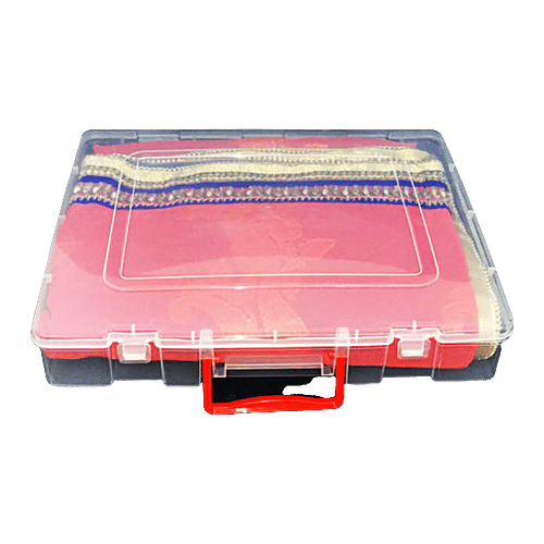 Buy Nakoda Dulhaniya Transparent Plastic Container/ Saree Storage Box