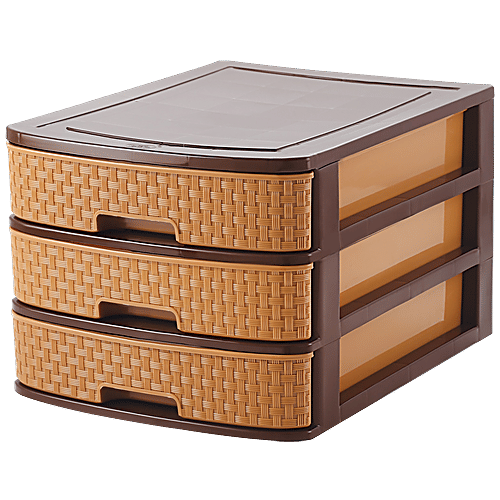 Buy Nakoda Modular Multi Utility Plastic Storage Drawer 3 Tier
