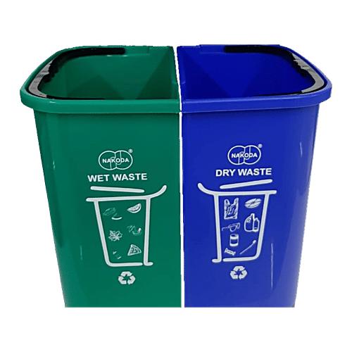 Buy Nakoda Plastic Pedal Dustbin / Garbage Bin For Wet & Dry Waste