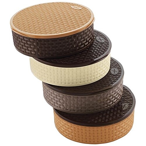 Buy Nakoda Masala/Dryfruit/Spice Plastic Box Nebula, Assorted Colour