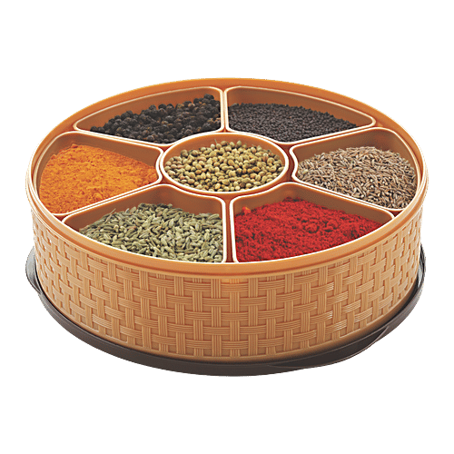 Buy Nakoda Masala/Dryfruit/Spice Plastic Box Nebula, Assorted Colour