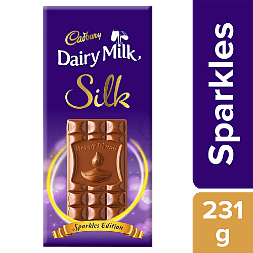 Cadbury Dairy Milk Silk Dairy Milk Silk Chocolate Bar - Sparkles Edition, 231 g  
