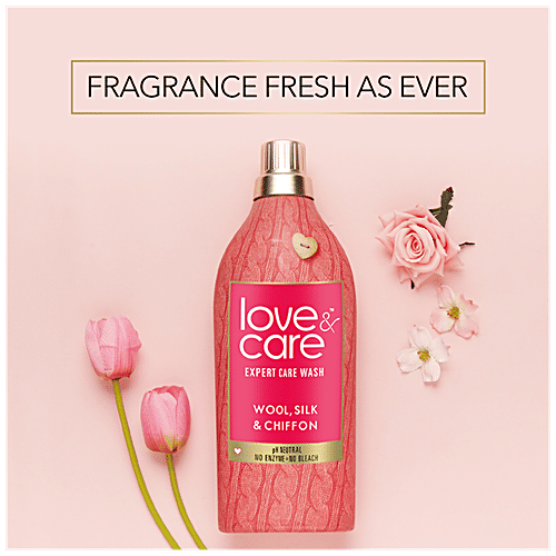 Love & Care Liquid Detergent - Expert wash for Woollens, Silks & Chiffons, 950 ml pH Neutral, No Enzyme, No Bleach