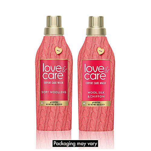 Love & Care Liquid Detergent - Expert wash for Woollens, Silks & Chiffons, 950 ml pH Neutral, No Enzyme, No Bleach