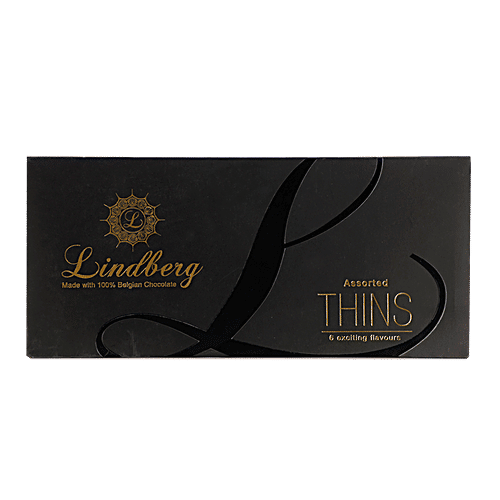 Lindberg Chocolate Thins - Assorted, 80 g (18 pcs x 5 g each) 