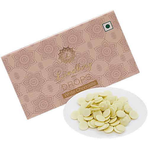 Lindberg Drops White Chocolate - Made with Belgian Chocolate, 50 g  