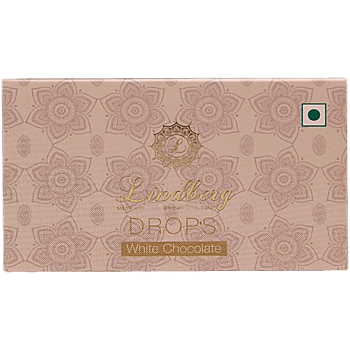 Lindberg Drops White Chocolate - Made with Belgian Chocolate, 50 g  