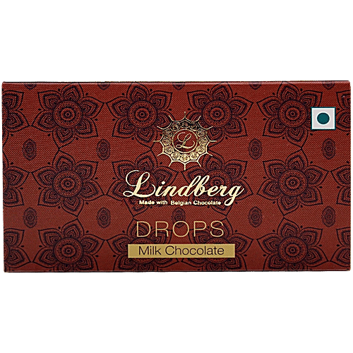 Lindberg Drops Milk Chocolate - Made with Belgian Chocolate, 50 g  