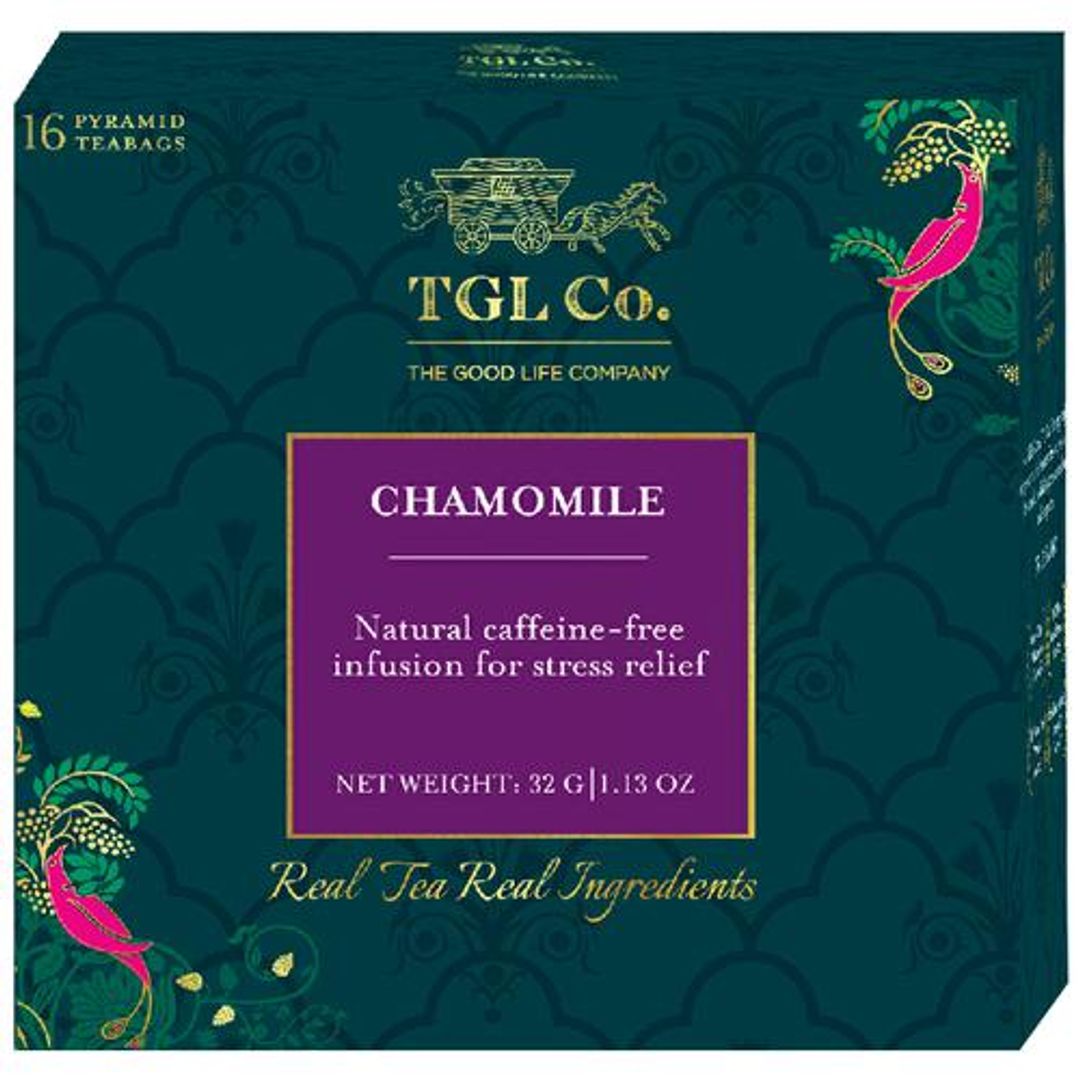 TGL Co. Chamomile Tea Bag - Herbal, 32 g (16 Bags x 2 g each)