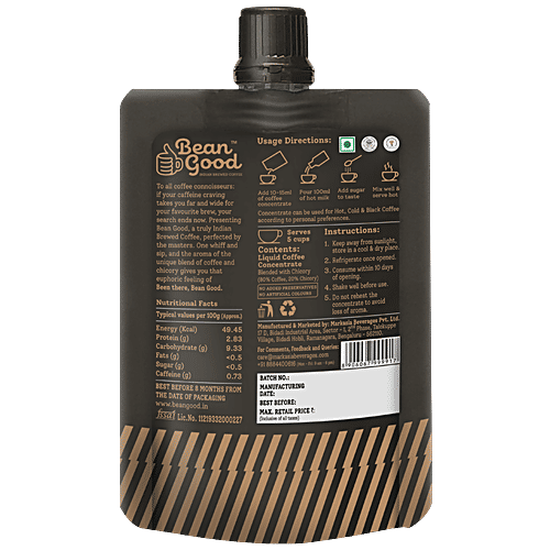 Buy Bean Good Coffee Concentrate Online at Best Price of Rs 40 bigbasket