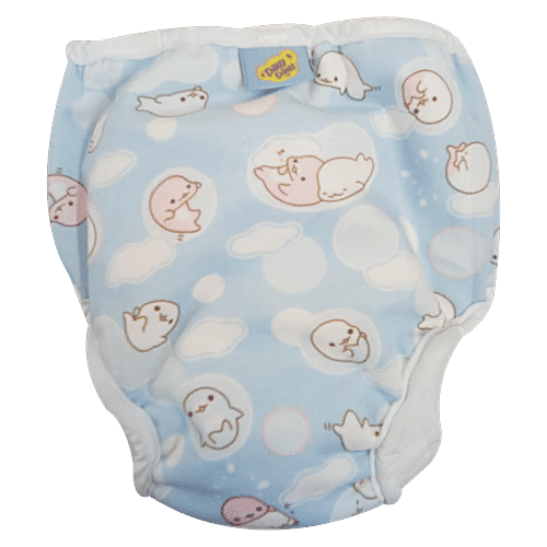 Paw Paw Reusable Fabric Diaper - S, 3-6 kg, Blue, Leakage Protection, Unique Rapisoak Technology, 1 pc  