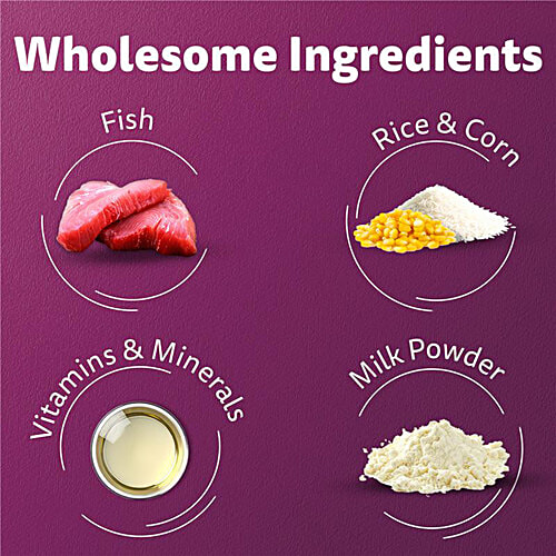 Whiskas Mother Cat & Kitten Dry Food - Ocean Fish Flavour, 2 - 12 Months, 3 kg  Complete & Balanced Nutrition, Goodness Of Mother'S Milk, Healthy Brain Development