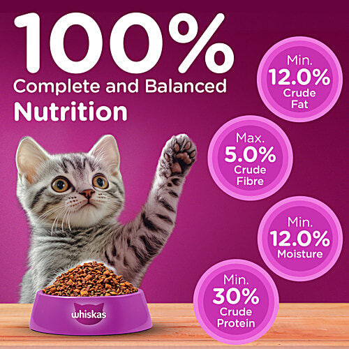Whiskas Mother Cat & Kitten Dry Food - Ocean Fish Flavour, 2 - 12 Months, 3 kg  Complete & Balanced Nutrition, Goodness Of Mother'S Milk, Healthy Brain Development