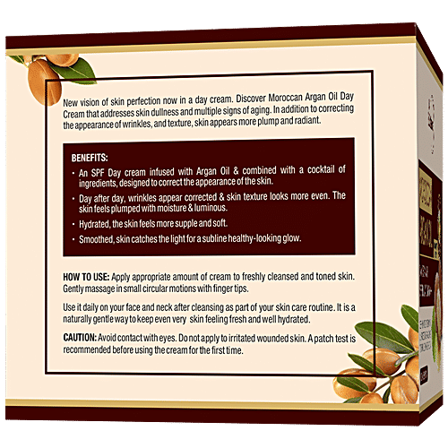 StBotanica Day Cream - Moroccan Argan Oil, with SPF 30 UVA/UVB PA + + +, No Parabens & Mineral Oil, 50 g  No Parabens & Mineral Oil