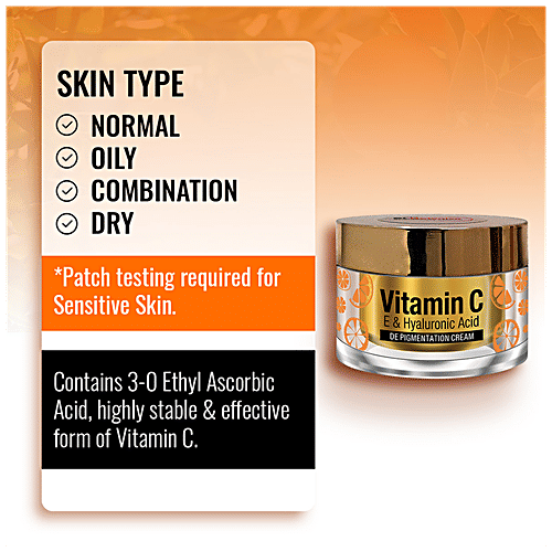 StBotanica De - Pigmentation Cream - Vitamin C, E & Hyaluronic Acid, Spotless Clear Complexion, No Parabens, No Silicones, 50 g No Parabens, No Silicones