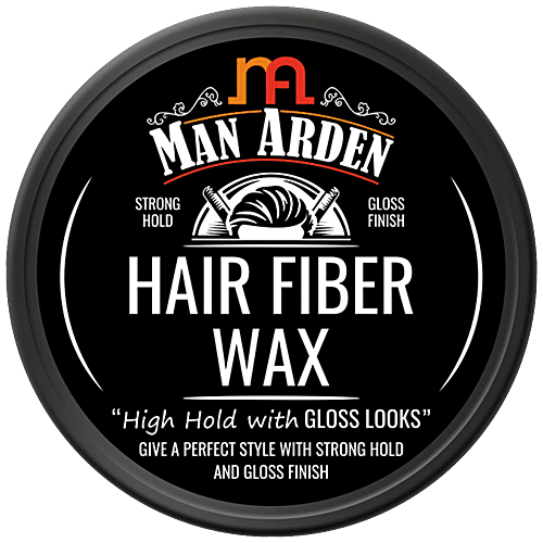 Man Arden Hair Fiber Wax - Strong Hold With Gloss Finish, 50 g  No Mineral Oil, No Sulphate