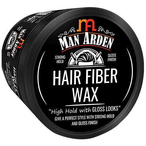 Man Arden Hair Fiber Wax - Strong Hold With Gloss Finish, 50 g  No Mineral Oil, No Sulphate
