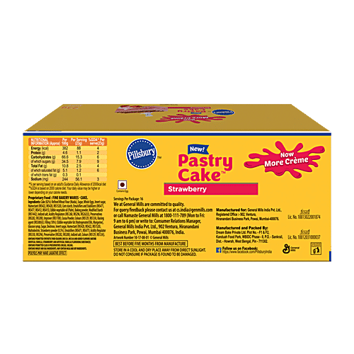 Buy Pillsbury Pastry Cake Strawberry Online at Best Price of Rs 160