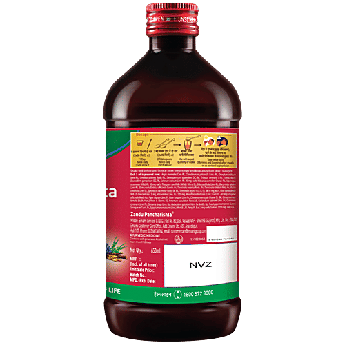 Zandu Pancharishta Ayurvedic Tonic - For Digestion, Acidity, Constipation & Gas Relief, 650 ml  For Acidity, Constipation