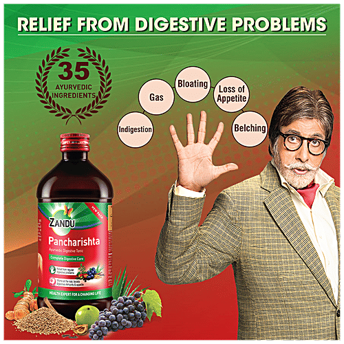 Buy ZANDU Pancharishta Ayurvedic Tonic For Digestion, Acidity