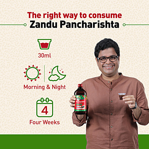 Zandu Pancharishta Ayurvedic Tonic - For Digestion, Acidity, Constipation & Gas Relief, 650 ml  For Acidity, Constipation