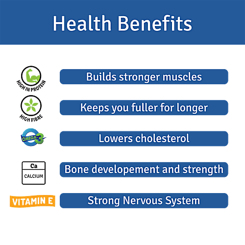 Jus Amazin Roasted Almonds Coated With Organic Chia Seeds, 19 g High Protein, Source of Omega3