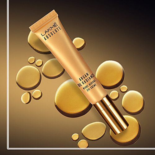 Lakme Absolute Argan Oil Radiance Night Revival Eye Creme, 15 g  