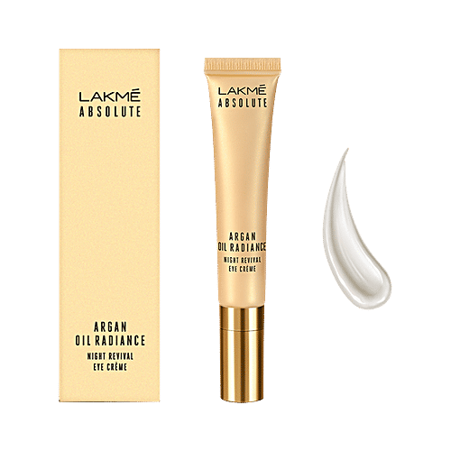 Lakme Absolute Argan Oil Radiance Night Revival Eye Creme, 15 g  