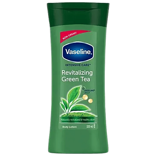 Vaseline Intensive Care Revitalising Green Tea Body Lotion - For Healthy Skin, + Vaseline Jelly, 100 ml