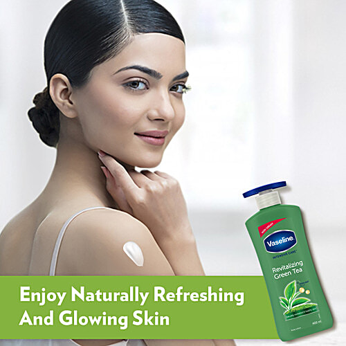 Vaseline Intensive Care Revitalising Green Tea Body Lotion - For Healthy Skin, + Vaseline Jelly, 400 ml