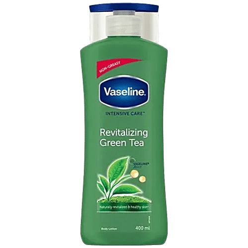 Vaseline Intensive Care Revitalising Green Tea Body Lotion - For Healthy Skin, + Vaseline Jelly, 400 ml