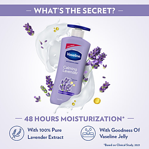 Vaseline Intensive Care Calming Lavender Body Lotion - For Healthy Skin, + Vaseline Jelly, 400 ml  