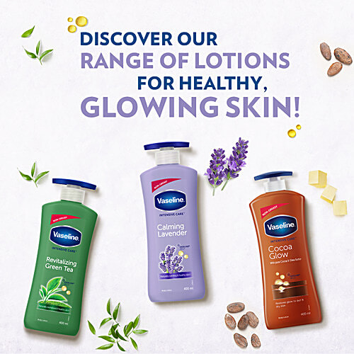 Vaseline Intensive Care Calming Lavender Body Lotion - For Healthy Skin, + Vaseline Jelly, 400 ml  