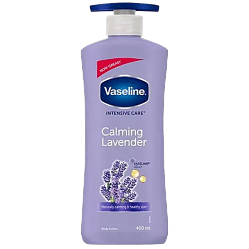 Vaseline Intensive Care Calming Lavender Body Lotion - For Healthy Skin, + Vaseline Jelly, 400 ml  