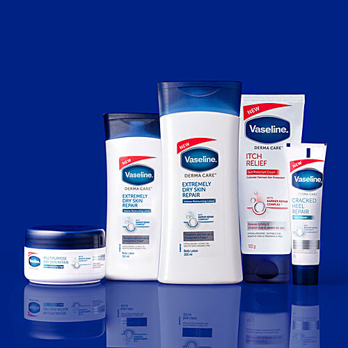 Vaseline Derma Care Intense Moisturizing Cream - Multipurpose Dry Skin Repair, With Barrier Repair Complex, 80 g  Deep Moisturisation