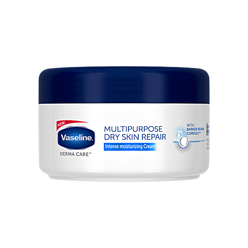 Vaseline Derma Care Intense Moisturizing Cream - Multipurpose Dry Skin Repair, With Barrier Repair Complex, 80 g  Deep Moisturisation