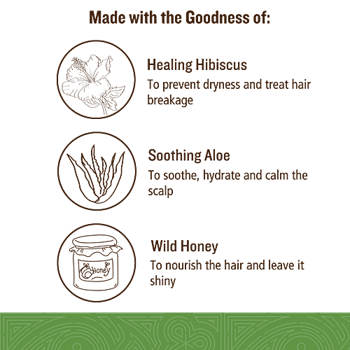 Soultree Ayurvedic Hibiscus Shampoo - with Honey & Aloe Vera, For All Hair Types, 250 ml  