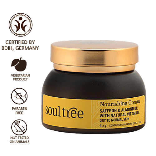Buy Soultree Ayurvedic Nourishing Cream Saffron & Almond Oil with