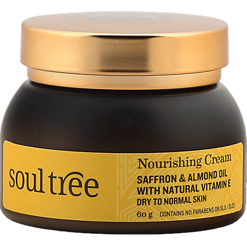 Buy Soultree Ayurvedic Nourishing Cream Saffron & Almond Oil with