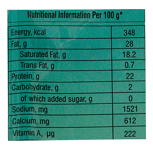 Nandini Cheese Slice - Plain, 100 g (5 Slices) 