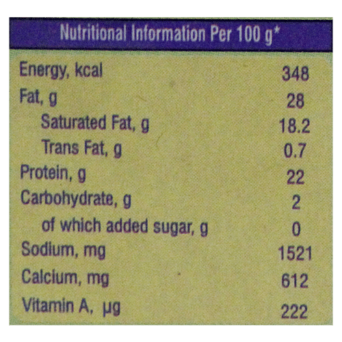 Nandini Processed Cheese Block, 200 g Carton High Melt & Easy to Grate