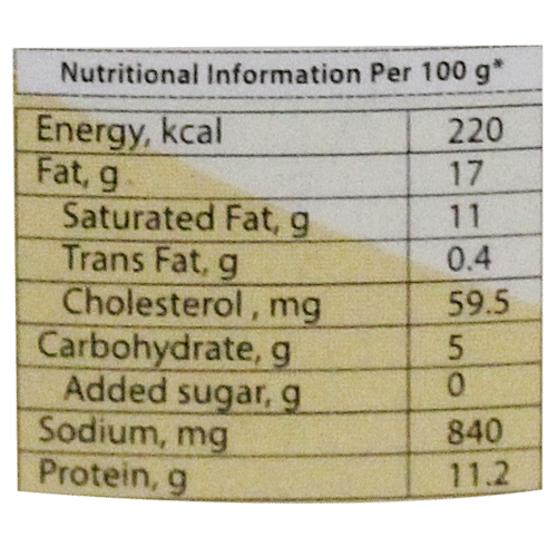 Nandini Cheddar Cheese Spread - Plain, 200 g Cup 