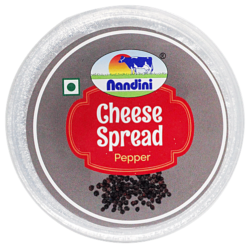 Nandini Cheddar Cheese Spread - Pepper, 200 g Cup 